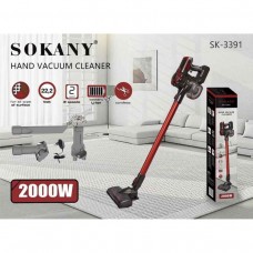 Пилосос акумуляторний ручний Sokany вертикальний бездротовий для сухого прибирання 2 швидкості 2000 Вт