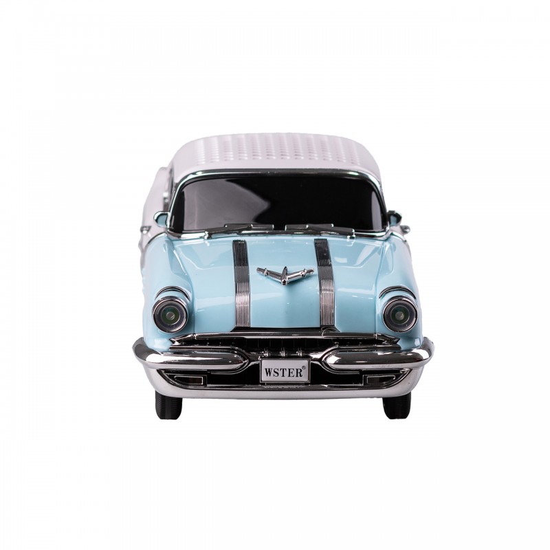 Портативна акустична колонка Pontiac 1955 Car Speaker колонка для телефона Блакитно-білий