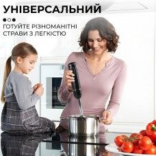 Ручний занурювальний блендер професійний Sokany портативний нержавіючий електричний для смузі 300 Вт