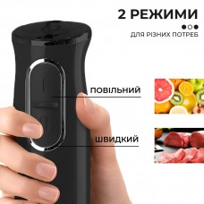 Ручний занурювальний блендер професійний Sokany портативний нержавіючий електричний для смузі 300 Вт