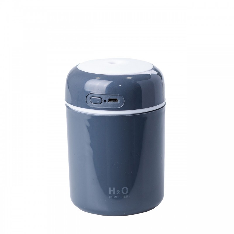 Зволожувач повітря H2O Humidifier USB 300ml очищувач зволожувач повітря Сірий