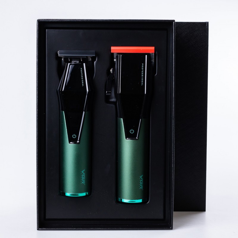 Набір для стрижки волосся VGR Professional Hair Clipper Trimer Set машинка для стрижки