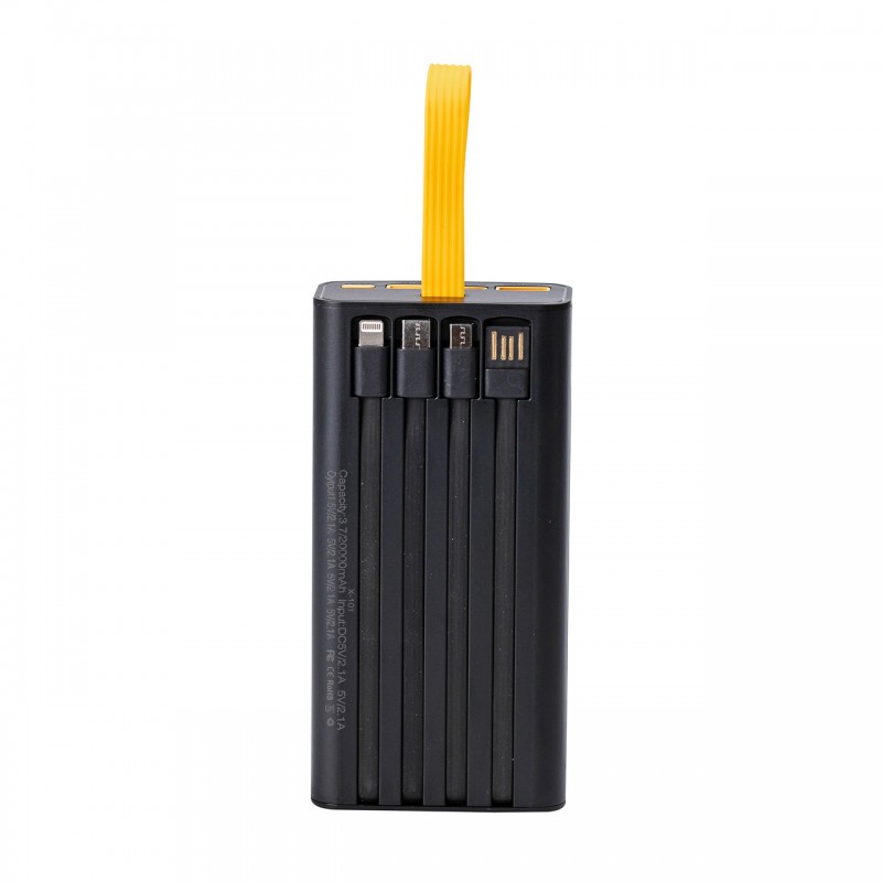 Повербанк SmartX X-101 Fast Charge Power Bank 20000mAh зовнішній акумулятор 4 вбудованих кабелі