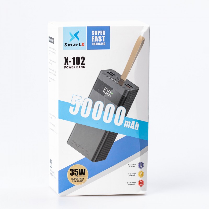 Потужний повербанк з дисплеєм повербанк зі швидкою зарядкою 50000mAh