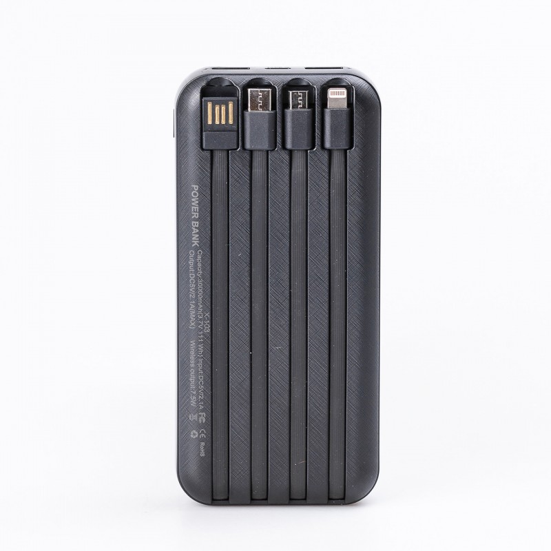 Повербанк з бездротовою зарядкою SmartX X-103 Fast Charging Power Bank 30000mAh зовнішній акумулятор