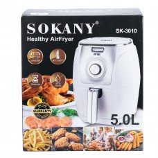 Аерофритниця 5 літрів Sokany мультипіч аерогриль1500W безмасляна фритюрниця повітряна аеропіч