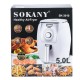 Аерофритниця 5 літрів Sokany мультипіч аерогриль1500W безмасляна фритюрниця повітряна аеропіч