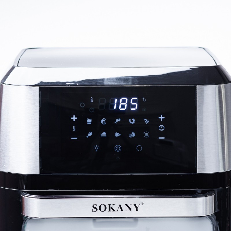 Аерофритниця 12 л Sokany аерогриль без масла 1800W парова фритюрниця мультипіч