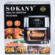 Аерофритниця 12 л Sokany аерогриль без масла 1800W парова фритюрниця мультипіч