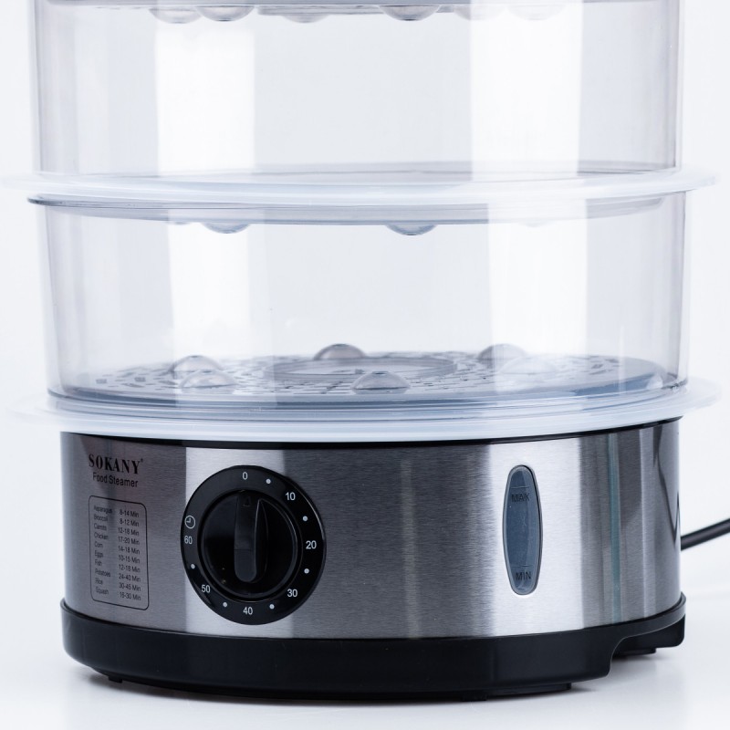 Пароварка скороварка Sokany SK-07018 Food Steamer 650W 11l скороварка мультиварка