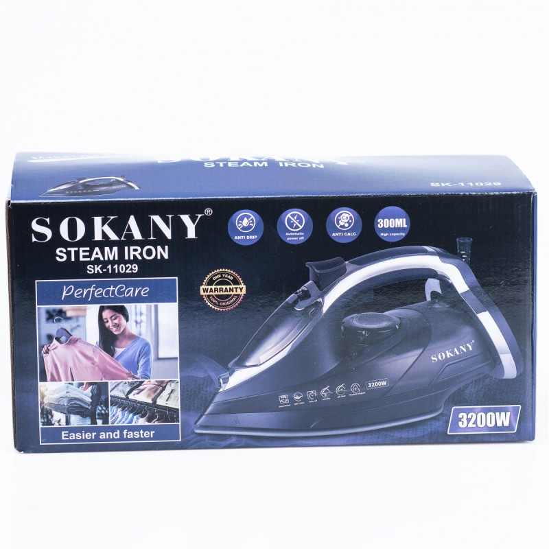 Праска Sokany SK-11029 Steam Iron 3200W паровий утюг