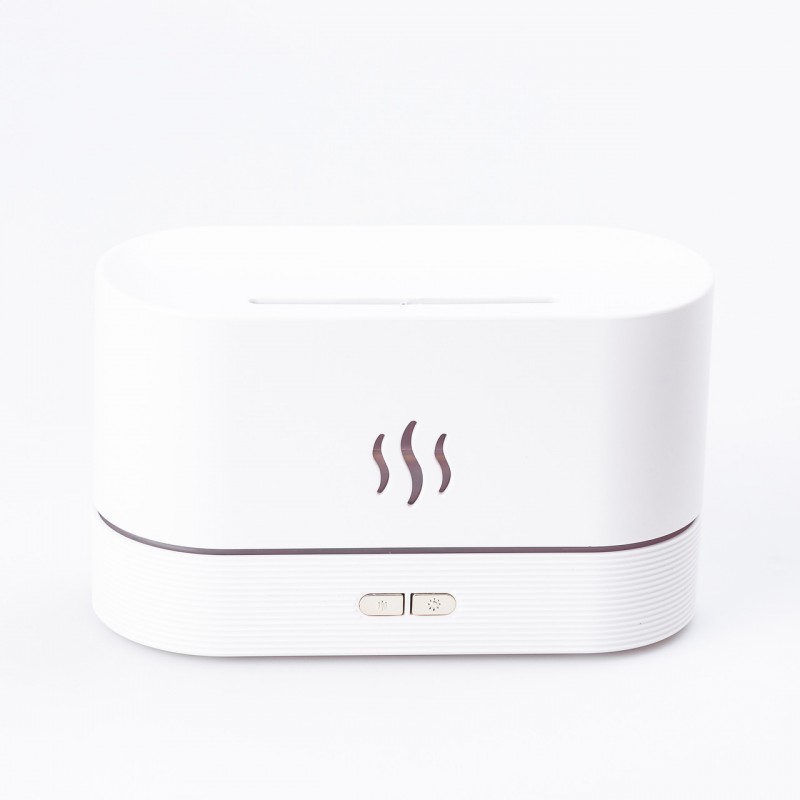 Зволожувач повітря Flame Aroma Diffuser міні зволожувач повітря Білий
