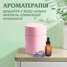 Зволожувач повітря Humidifier USB 200ml міні зволожувач повітря Рожевий