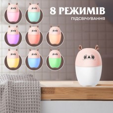 Зволожувач повітря Deer USB Humidifier 220ml міні зволожувач повітря Рожевий