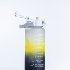 Багаторазова пляшка для води набір 3 в 1 з напувалкою Райдуга 0.3 (л) 0.7 (л) 2 літри Сірий
