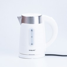 Електрочайник Sokany SK-0808B Water Kettle 1200W Black Білий