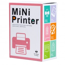 Дитячий міні-принтер портативний Mini Printer портативний дитячий принтер Рожевий