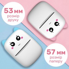 Дитячий міні-принтер портативний Mini Printer портативний дитячий принтер Рожевий