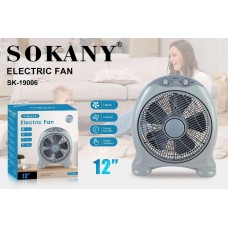 Електричний настільний вентилятор Sokany Electric Fan 5 лопатей 3 швидкості вентилятор настільний