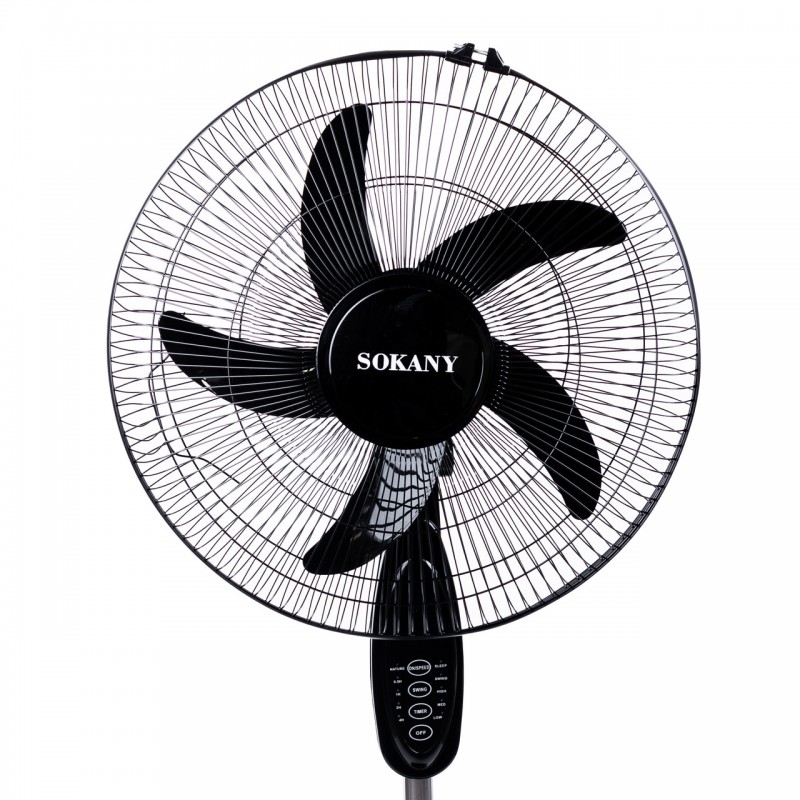 Вентилятор підлоговий Sokany Stand Fan 3 швидкості 5 металевих лопастей підлоговий вентилятор