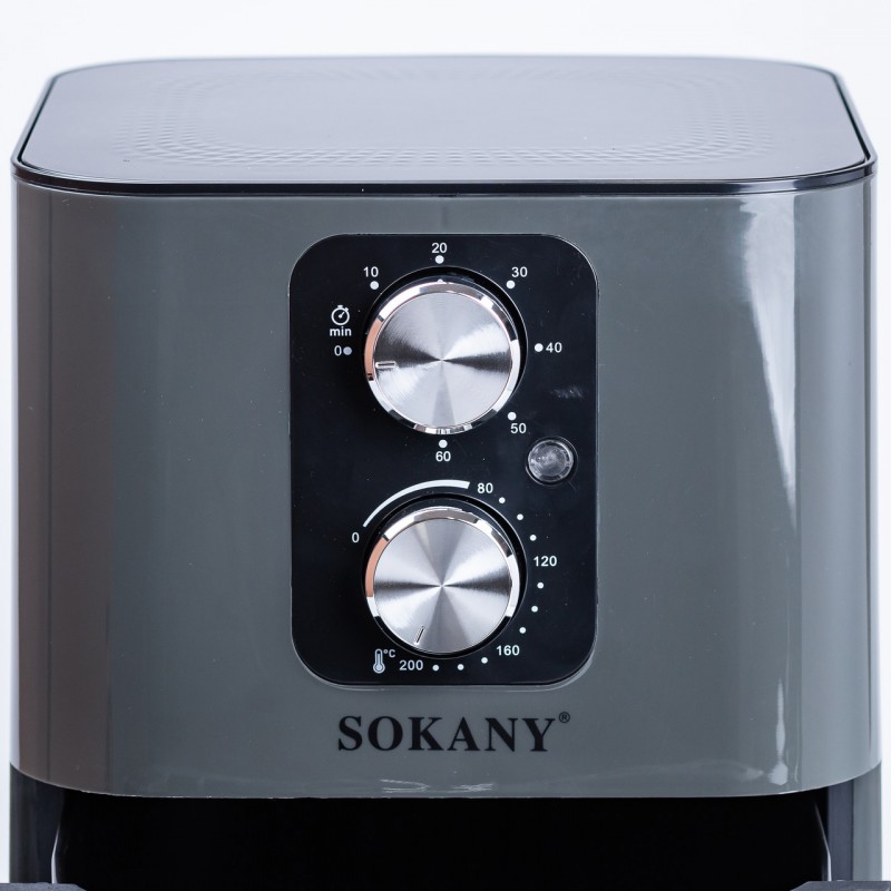 Аерофритниця 5.5 літрів Sokany аерогриль 1400 Вт мультипіч aerogrill безмасляна фритюрниця