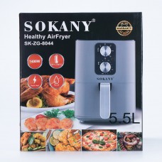 Аерофритниця 5.5 літрів Sokany аерогриль 1400 Вт мультипіч aerogrill безмасляна фритюрниця