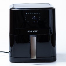 Аерогриль 8 літрів Sokany аерофрітюрниця електрична 2000 Вт безмасляна фритюрниця мультипіч настільна