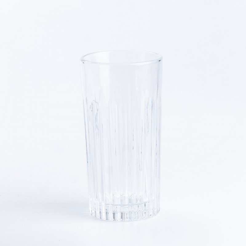 Склянка для води та соку висока скляна прозора