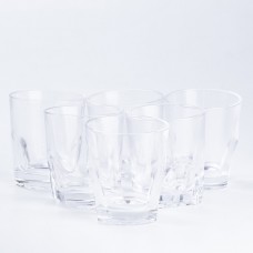 Склянка для води та соку скляна прозора