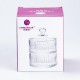 Цукерниця двоярусна 2×300 (мл) скляна з кришкою 15 (см)
