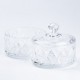 Цукерниця скляна 2 х 300 (мл) з кришкою двоярусна 145 (мм)