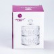 Цукерниця скляна 2 х 300 (мл) з кришкою двоярусна 145 (мм)