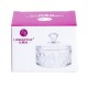 Скляна цукерниця 300 (мл) з кришкою 96 (мм) прозора