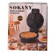 Вафельниця Sokany для товстих вафель 1200 Вт універсальна кругла електровафельниця на 5 вафель