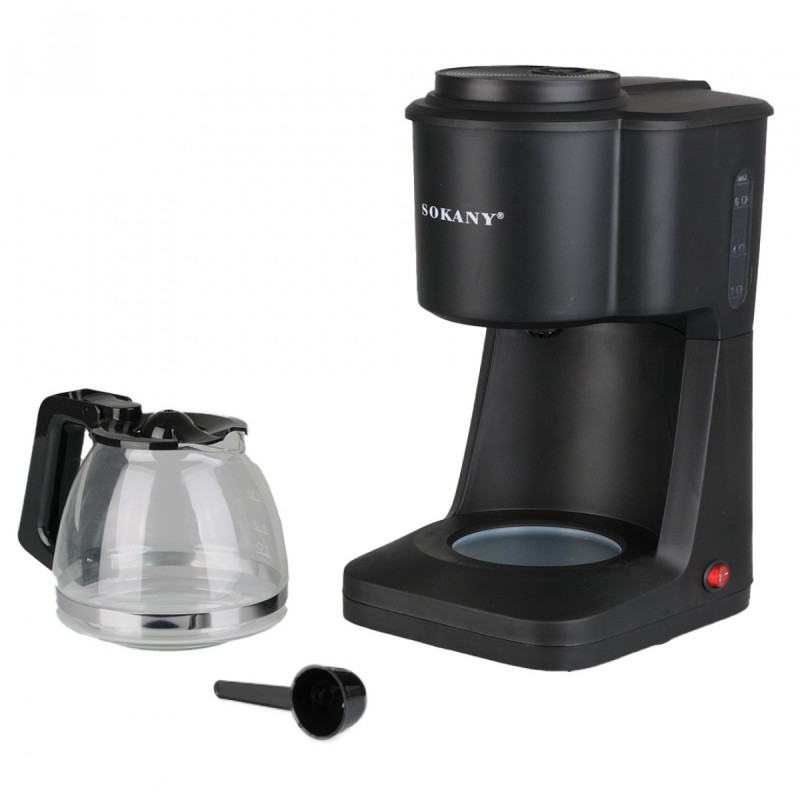 Кавоварка крапельна Sokany SK-124 Cofee Maker 950W 600ml еспресо машина