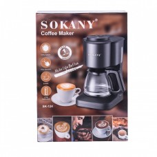 Кавоварка крапельна Sokany SK-124 Cofee Maker 950W 600ml еспресо машина