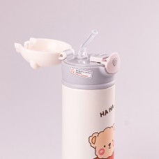 Термокружка дитяча Beizhiming Vacuum Cup 420ml термос із поїлкою Сірий