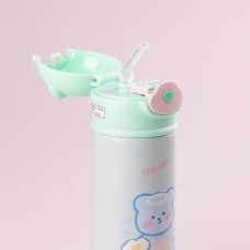 Термокружка дитяча Beizhiming Vacuum Cup 420ml термос із поїлкою М'ятний