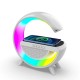 Портативна колонка з підсвічуванням з бездротовою зарядкою Big G Led Wireless Charging Speaker колонка для телефона