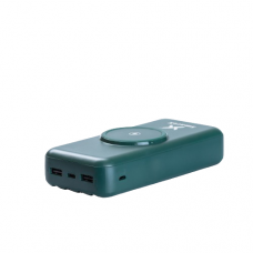 Повербанк 30000mah магнітна зарядка magsafe Power Bank з кабелями Lightning, USB-C, Micro USB, USB