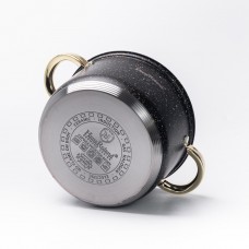 Набір каструль з нержавіючої сталі 3 штуки з кришками 5.1(л) 3.9 (л) 2.9 (л) із товстим дном