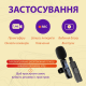 Петличка для телефону бездротова набір 2 шт блютуз мікрофон петличний з шумоприглушенням