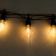 Ретро гірлянда вулична 10 LED лампочок 5 метрів жовта