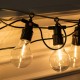 Ретро гірлянда вулична 10 LED лампочок 5 метрів жовта