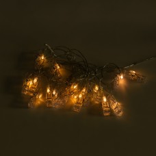 Гірлянда нитка із прищіпками для фото 5.2 метри 20 LED світлодіодів