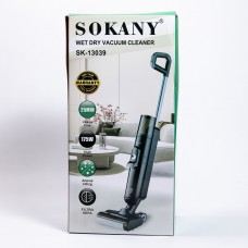 Вертикальний пилосос миючий 175 Вт Sokany акумуляторний для сухого та вологого прибирання