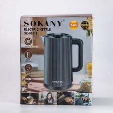 Електрочайник 3 літри Sokany чайник електричний