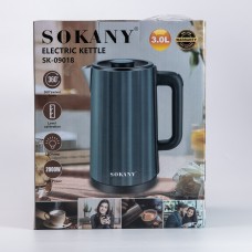 Електрочайник 3 літри Sokany чайник електричний