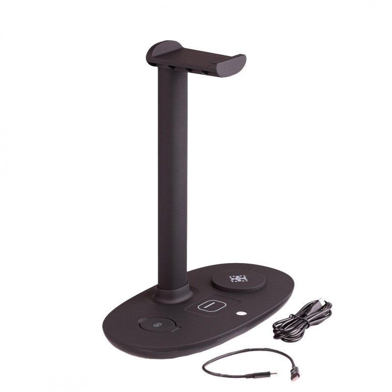 Бездротовий зарядний пристрій Senxin 4-in-1 Headphone Stand Wireless Charger док станція