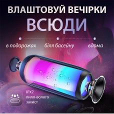 Портативна колонка з підсвічуванням 10 вт bluetooth акустика колонка для телефону